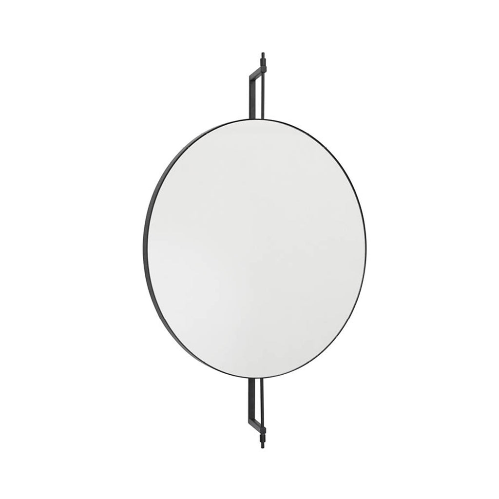 rotating mirror spejl I sort pulverlakeret stål KDS